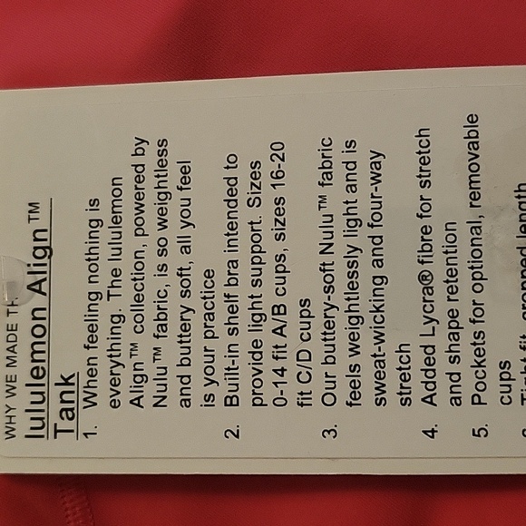 Lululemon Align Tank - Picture 4 of 4
